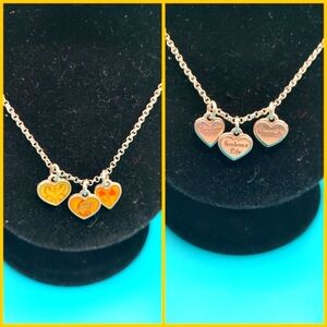 Brighton Necklace Hearts Piccadilly 3 Heart Inspirational Words